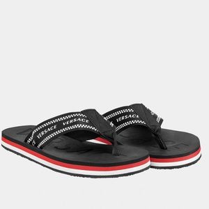 Nastro Versace logo flip flops
